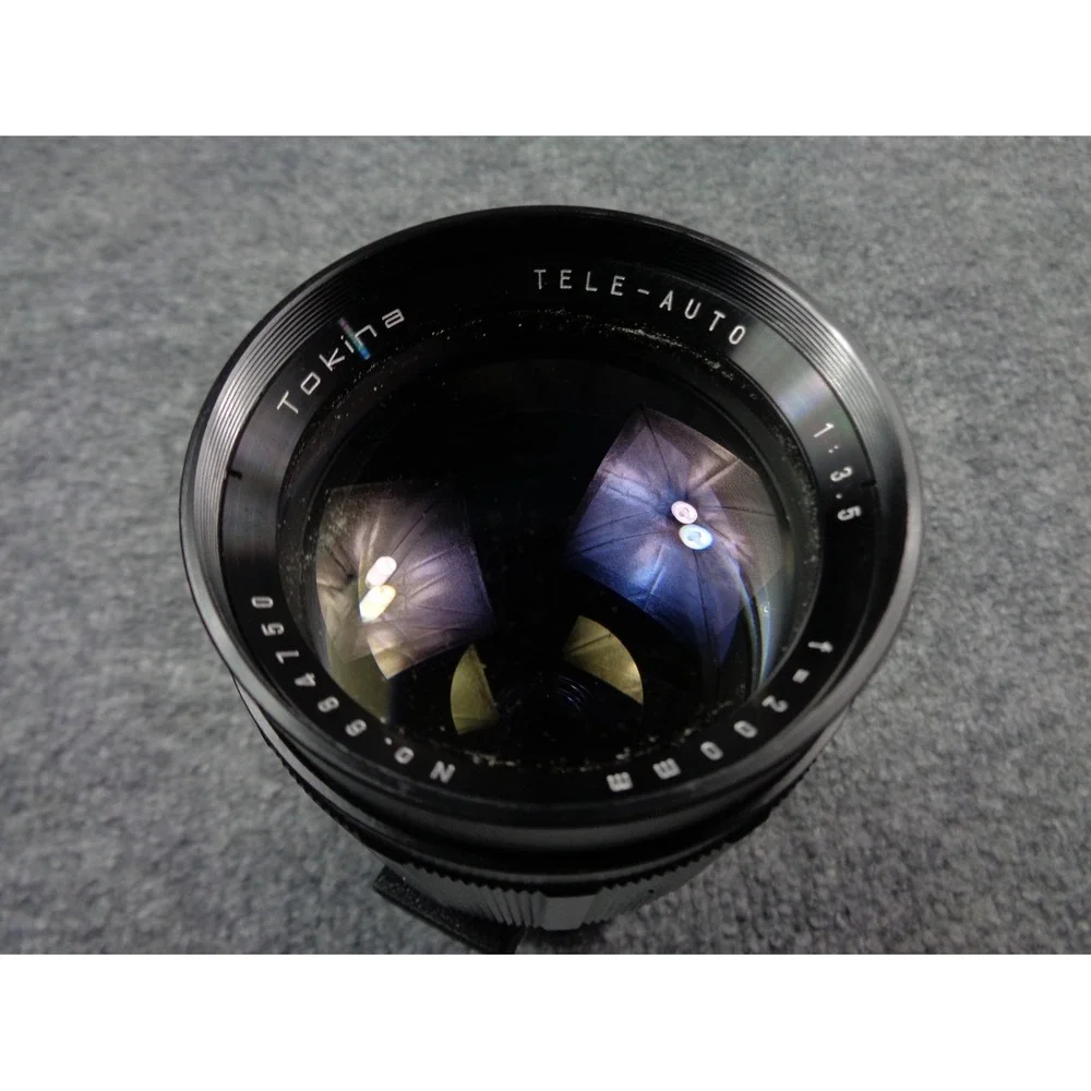 Vintage Tokina Tele f=200mm 1:3.5 Auto Telephoto Camera Lens Excellent